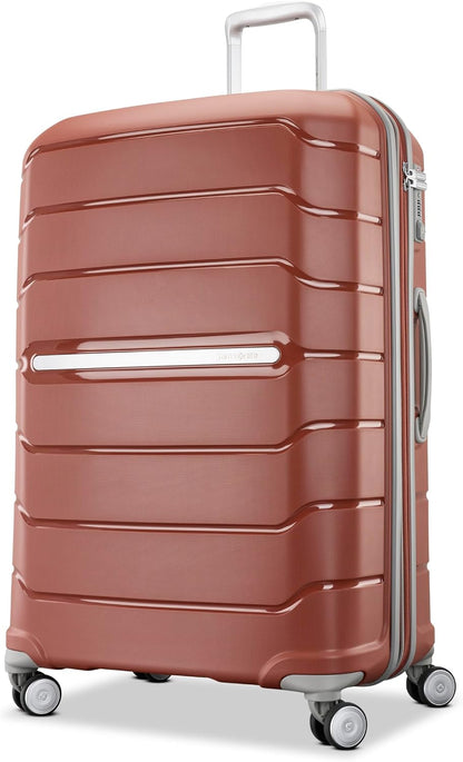 Freeform Hardside Carry-On Luggage with Spinner Wheels - Hardshell Suitcase - TSA, Airline-Approved - Expandable Hard Shell, Smooth Rolling Wheels for Lightweight Travel - Navy