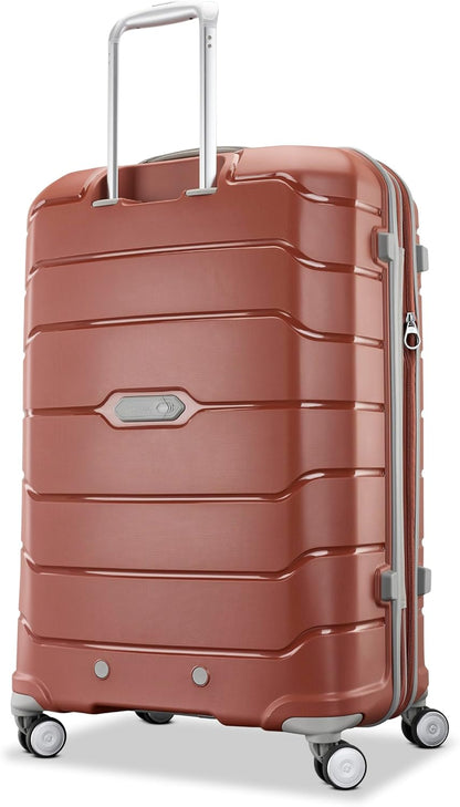 Freeform Hardside Carry-On Luggage with Spinner Wheels - Hardshell Suitcase - TSA, Airline-Approved - Expandable Hard Shell, Smooth Rolling Wheels for Lightweight Travel - Navy
