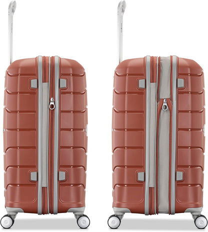 Freeform Hardside Carry-On Luggage with Spinner Wheels - Hardshell Suitcase - TSA, Airline-Approved - Expandable Hard Shell, Smooth Rolling Wheels for Lightweight Travel - Navy
