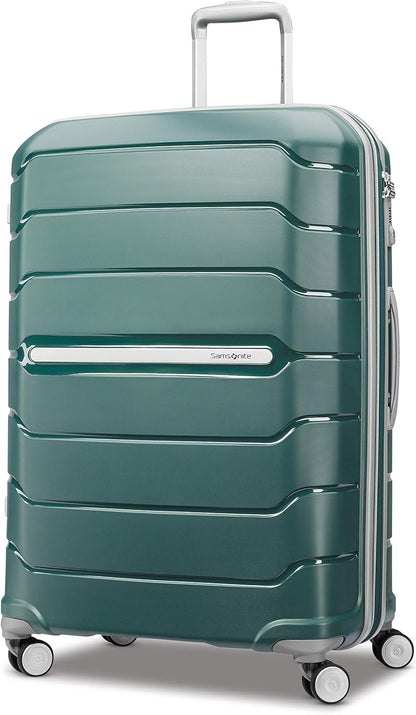Freeform Hardside Carry-On Luggage with Spinner Wheels - Hardshell Suitcase - TSA, Airline-Approved - Expandable Hard Shell, Smooth Rolling Wheels for Lightweight Travel - Navy