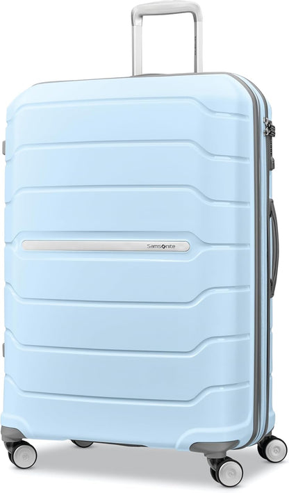 Freeform Hardside Carry-On Luggage with Spinner Wheels - Hardshell Suitcase - TSA, Airline-Approved - Expandable Hard Shell, Smooth Rolling Wheels for Lightweight Travel - Navy