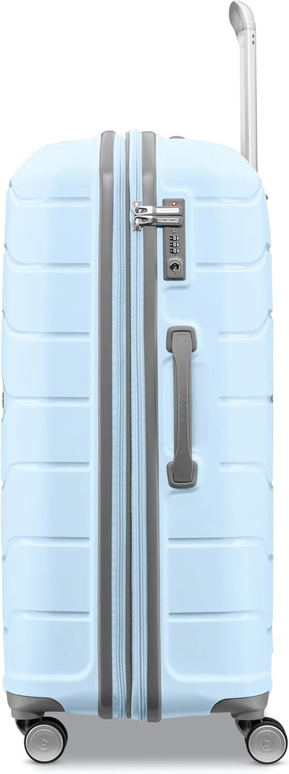 Freeform Hardside Carry-On Luggage with Spinner Wheels - Hardshell Suitcase - TSA, Airline-Approved - Expandable Hard Shell, Smooth Rolling Wheels for Lightweight Travel - Navy