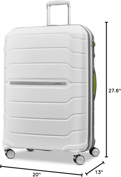 Freeform Hardside Carry-On Luggage with Spinner Wheels - Hardshell Suitcase - TSA, Airline-Approved - Expandable Hard Shell, Smooth Rolling Wheels for Lightweight Travel - Navy