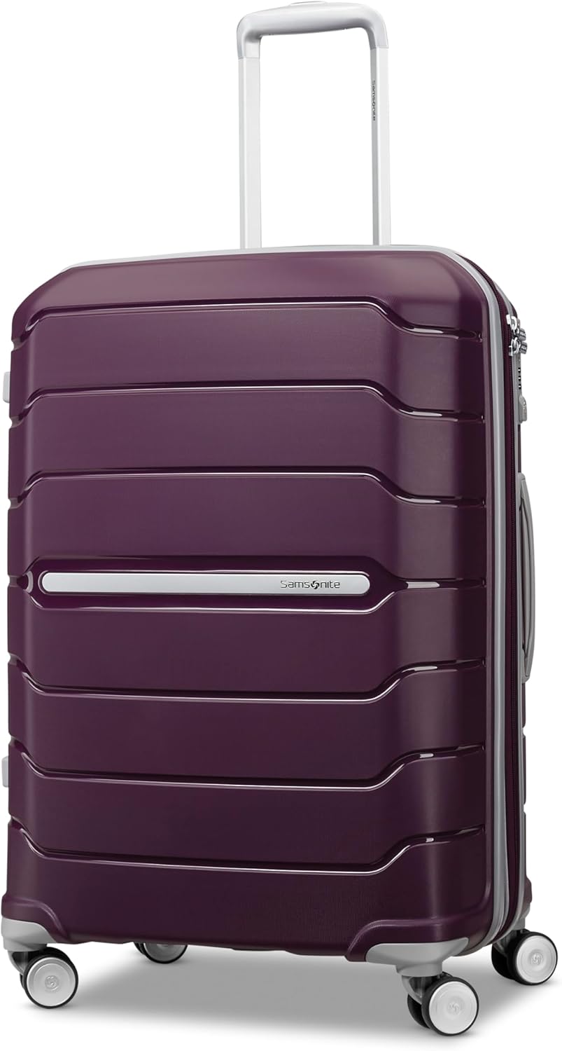 Freeform Hardside Carry-On Luggage with Spinner Wheels - Hardshell Suitcase - TSA, Airline-Approved - Expandable Hard Shell, Smooth Rolling Wheels for Lightweight Travel - Navy