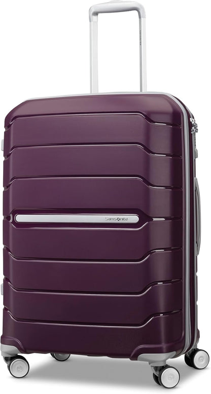 Freeform Hardside Carry-On Luggage with Spinner Wheels - Hardshell Suitcase - TSA, Airline-Approved - Expandable Hard Shell, Smooth Rolling Wheels for Lightweight Travel - Navy