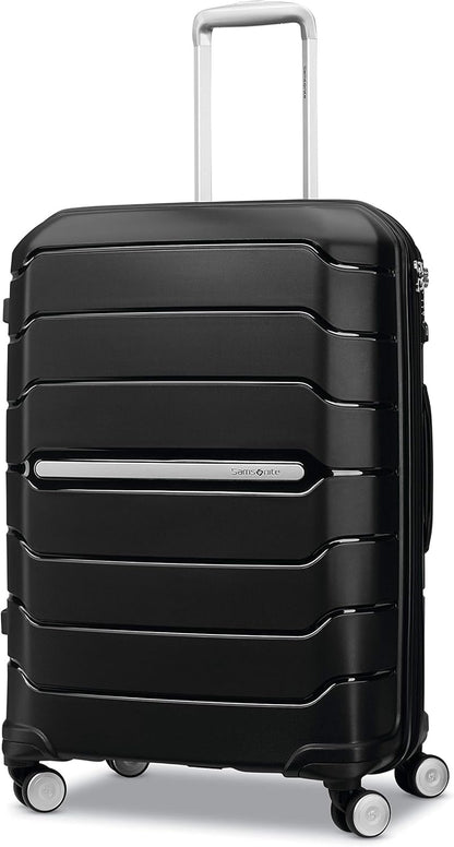 Freeform Hardside Carry-On Luggage with Spinner Wheels - Hardshell Suitcase - TSA, Airline-Approved - Expandable Hard Shell, Smooth Rolling Wheels for Lightweight Travel - Navy