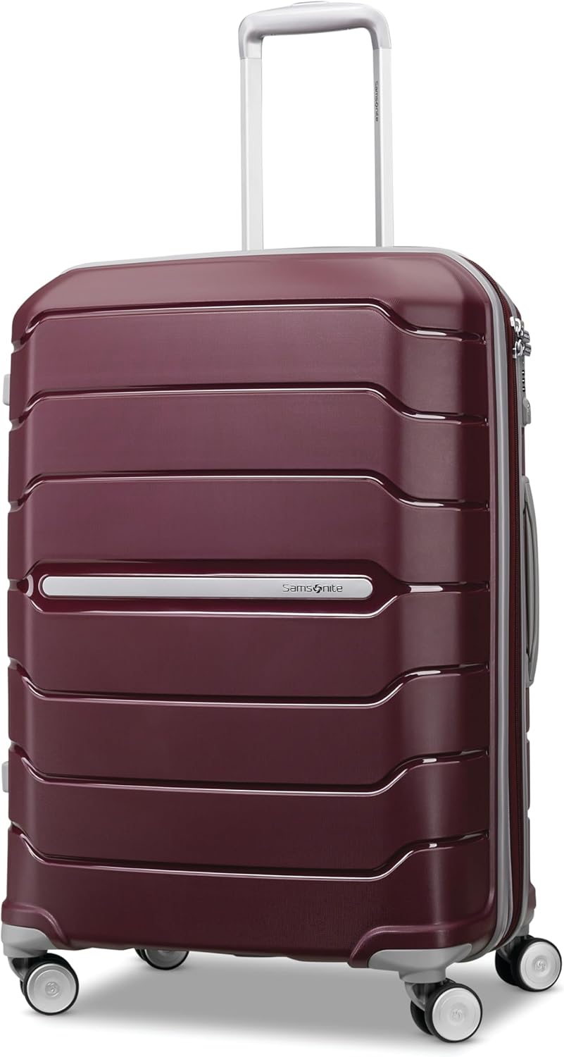 Freeform Hardside Carry-On Luggage with Spinner Wheels - Hardshell Suitcase - TSA, Airline-Approved - Expandable Hard Shell, Smooth Rolling Wheels for Lightweight Travel - Navy