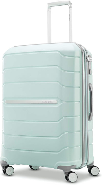 Freeform Hardside Carry-On Luggage with Spinner Wheels - Hardshell Suitcase - TSA, Airline-Approved - Expandable Hard Shell, Smooth Rolling Wheels for Lightweight Travel - Navy