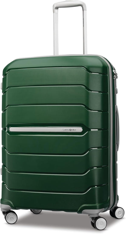 Freeform Hardside Carry-On Luggage with Spinner Wheels - Hardshell Suitcase - TSA, Airline-Approved - Expandable Hard Shell, Smooth Rolling Wheels for Lightweight Travel - Navy