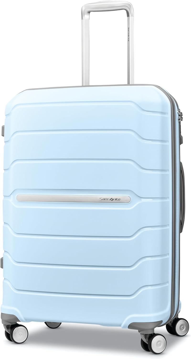Freeform Hardside Carry-On Luggage with Spinner Wheels - Hardshell Suitcase - TSA, Airline-Approved - Expandable Hard Shell, Smooth Rolling Wheels for Lightweight Travel - Navy
