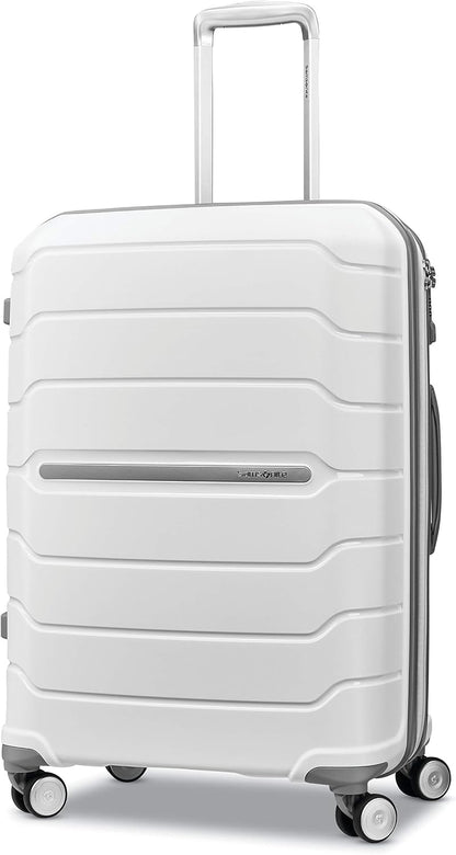 Freeform Hardside Carry-On Luggage with Spinner Wheels - Hardshell Suitcase - TSA, Airline-Approved - Expandable Hard Shell, Smooth Rolling Wheels for Lightweight Travel - Navy