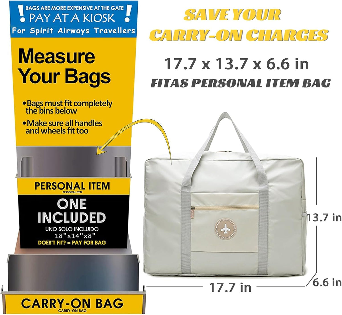 5PCS Travel Bag Thick Double-Layer Fabric Foldable Duffle Bags Spirit Airlines Personal Item Bag for Women Men Carry On Bags Sports Gym Tote Weekender Overnight Bag (1002 5PCS)