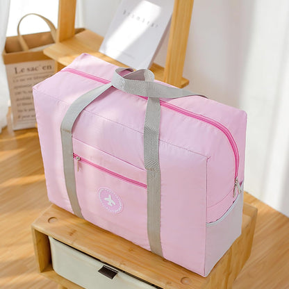 5PCS Travel Bag Thick Double-Layer Fabric Foldable Duffle Bags Spirit Airlines Personal Item Bag for Women Men Carry On Bags Sports Gym Tote Weekender Overnight Bag (1002 5PCS)