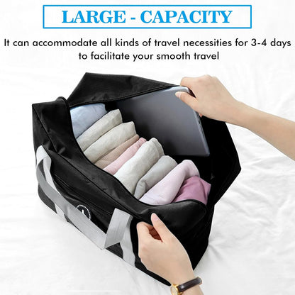 5PCS Travel Bag Thick Double-Layer Fabric Foldable Duffle Bags Spirit Airlines Personal Item Bag for Women Men Carry On Bags Sports Gym Tote Weekender Overnight Bag (1002 5PCS)