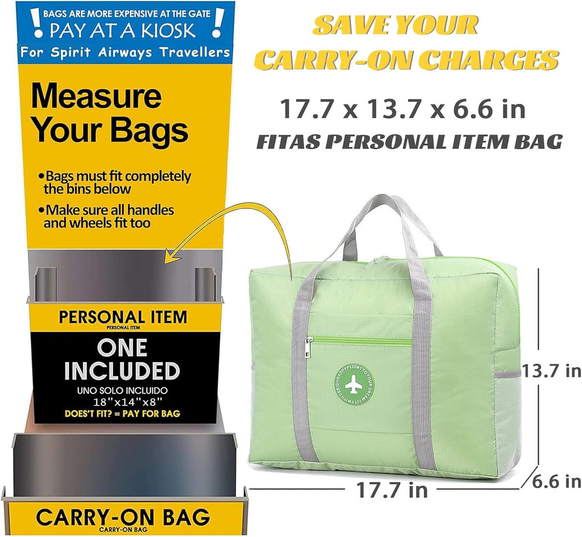 5PCS Travel Bag Thick Double-Layer Fabric Foldable Duffle Bags Spirit Airlines Personal Item Bag for Women Men Carry On Bags Sports Gym Tote Weekender Overnight Bag (1002 5PCS)