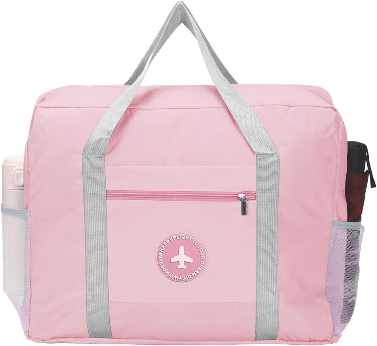 5PCS Travel Bag Thick Double-Layer Fabric Foldable Duffle Bags Spirit Airlines Personal Item Bag for Women Men Carry On Bags Sports Gym Tote Weekender Overnight Bag (1002 5PCS)