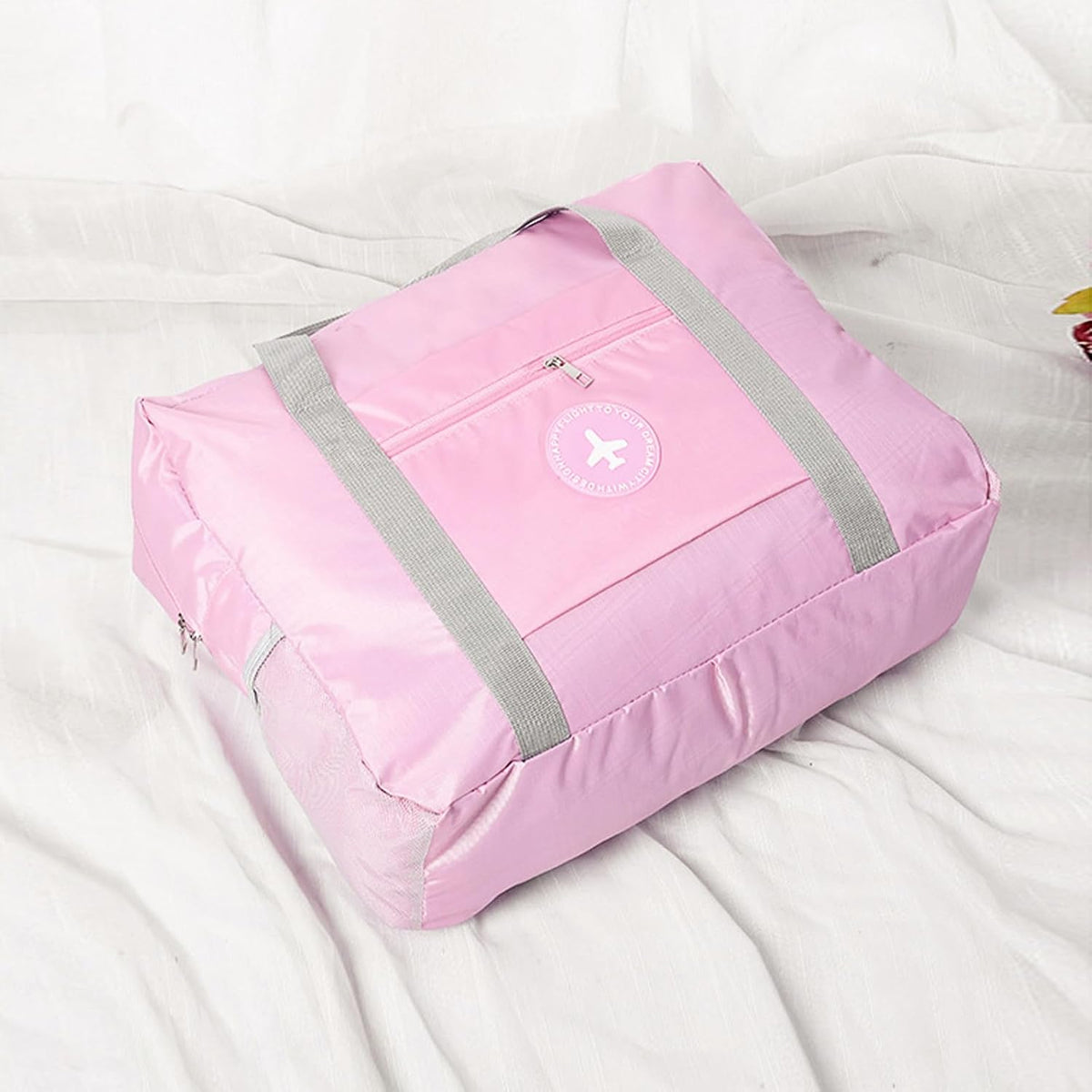 5PCS Travel Bag Thick Double-Layer Fabric Foldable Duffle Bags Spirit Airlines Personal Item Bag for Women Men Carry On Bags Sports Gym Tote Weekender Overnight Bag (1002 5PCS)