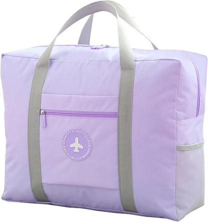 5PCS Travel Bag Thick Double-Layer Fabric Foldable Duffle Bags Spirit Airlines Personal Item Bag for Women Men Carry On Bags Sports Gym Tote Weekender Overnight Bag (1002 5PCS)