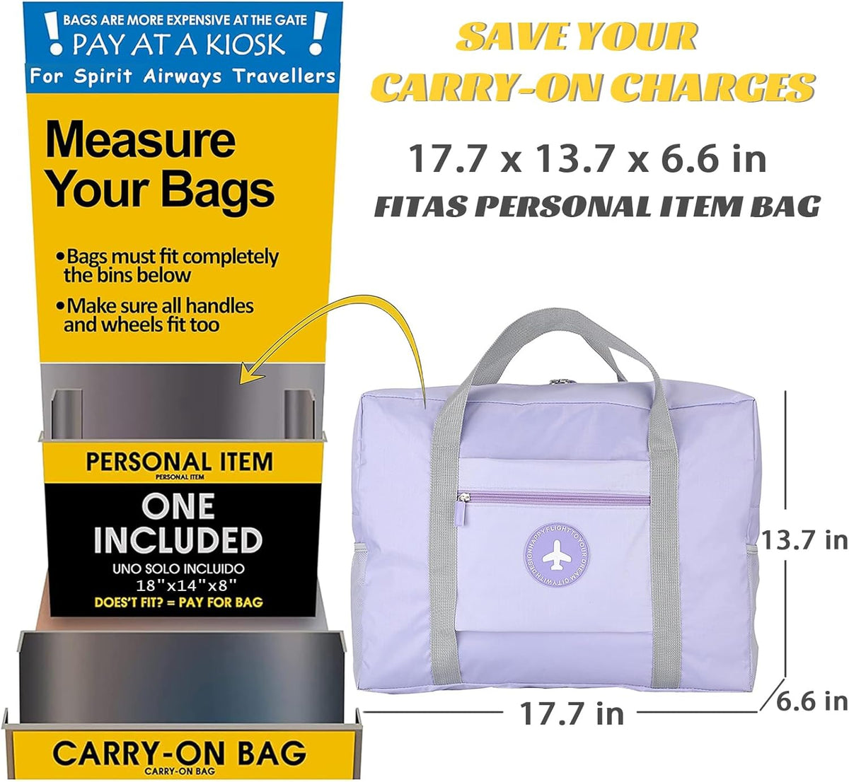 5PCS Travel Bag Thick Double-Layer Fabric Foldable Duffle Bags Spirit Airlines Personal Item Bag for Women Men Carry On Bags Sports Gym Tote Weekender Overnight Bag (1002 5PCS)