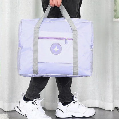 5PCS Travel Bag Thick Double-Layer Fabric Foldable Duffle Bags Spirit Airlines Personal Item Bag for Women Men Carry On Bags Sports Gym Tote Weekender Overnight Bag (1002 5PCS)