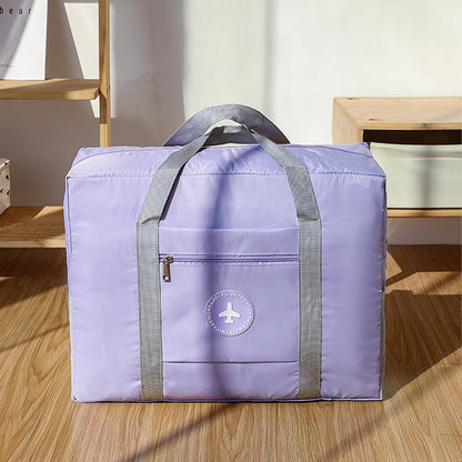 5PCS Travel Bag Thick Double-Layer Fabric Foldable Duffle Bags Spirit Airlines Personal Item Bag for Women Men Carry On Bags Sports Gym Tote Weekender Overnight Bag (1002 5PCS)