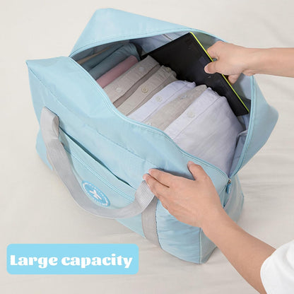 5PCS Travel Bag Thick Double-Layer Fabric Foldable Duffle Bags Spirit Airlines Personal Item Bag for Women Men Carry On Bags Sports Gym Tote Weekender Overnight Bag (1002 5PCS)