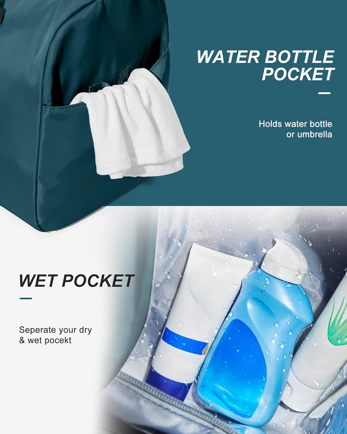 Gym Bag Womens Mens with Shoes Compartment and Wet Pocket Travel Duffel Bags for Women for Plane Sport Gym Tote Bag with Toiletry Bags Waterproof Weekend Overnight Carry on Bag Hospital Holdalls - Colors C