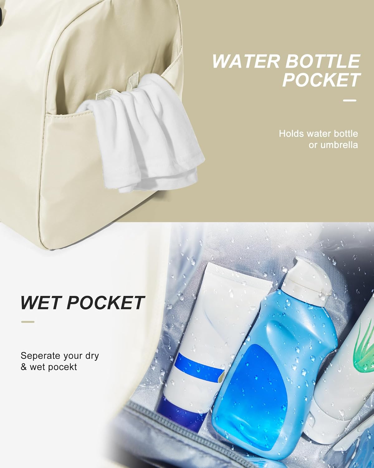 Gym Bag Womens Mens with Shoes Compartment and Wet Pocket Travel Duffel Bags for Women for Plane Sport Gym Tote Bag with Toiletry Bags Waterproof Weekend Overnight Carry on Bag Hospital Holdalls - Colors C