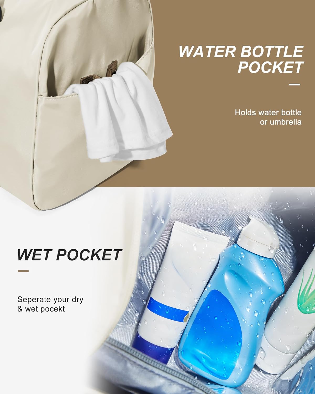 Gym Bag Womens Mens with Shoes Compartment and Wet Pocket Travel Duffel Bags for Women for Plane Sport Gym Tote Bag with Toiletry Bags Waterproof Weekend Overnight Carry on Bag Hospital Holdalls - Colors C