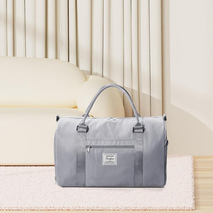 Gym Bag Womens Mens with Shoes Compartment and Wet Pocket Travel Duffel Bags for Women for Plane Sport Gym Tote Bag with Toiletry Bags Waterproof Weekend Overnight Carry on Bag Hospital Holdalls - Colors C