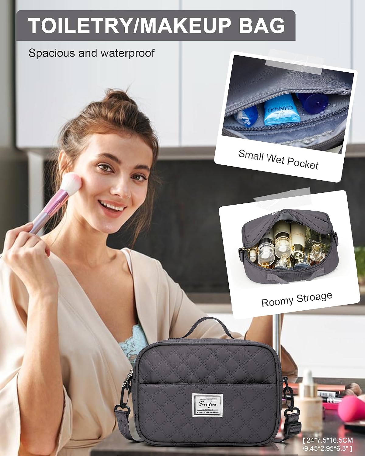 Gym Bag Womens Mens with Shoes Compartment and Wet Pocket Travel Duffel Bags for Women for Plane Sport Gym Tote Bag with Toiletry Bags Waterproof Weekend Overnight Carry on Bag Hospital Holdalls - Colors C