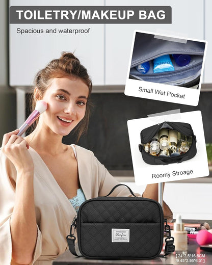 Gym Bag Womens Mens with Shoes Compartment and Wet Pocket Travel Duffel Bags for Women for Plane Sport Gym Tote Bag with Toiletry Bags Waterproof Weekend Overnight Carry on Bag Hospital Holdalls - Colors C