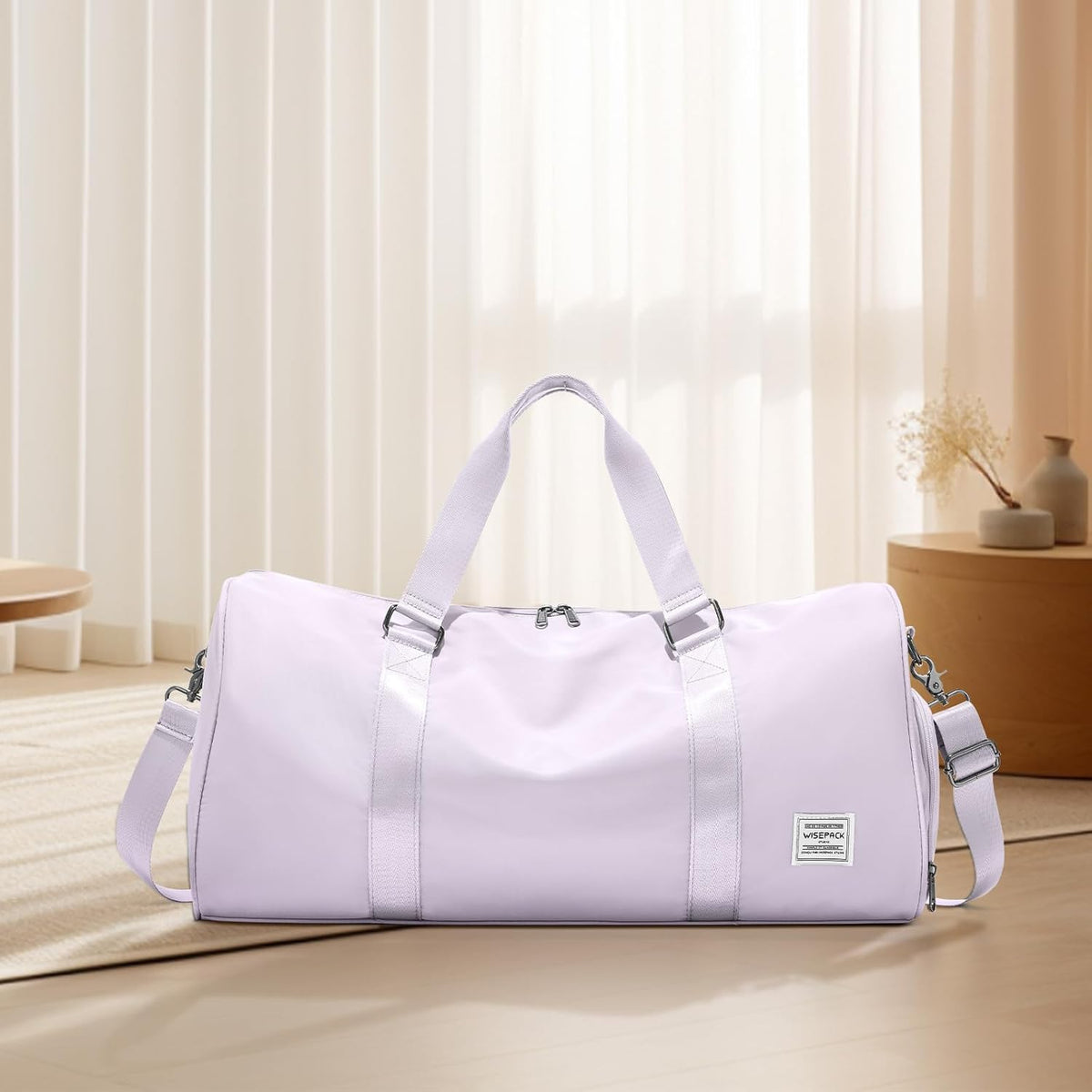 Gym Bag Womens Mens with Shoes Compartment and Wet Pocket Travel Duffel Bags for Women for Plane Sport Gym Tote Bag with Toiletry Bags Waterproof Weekend Overnight Carry on Bag Hospital Holdalls - Colors C