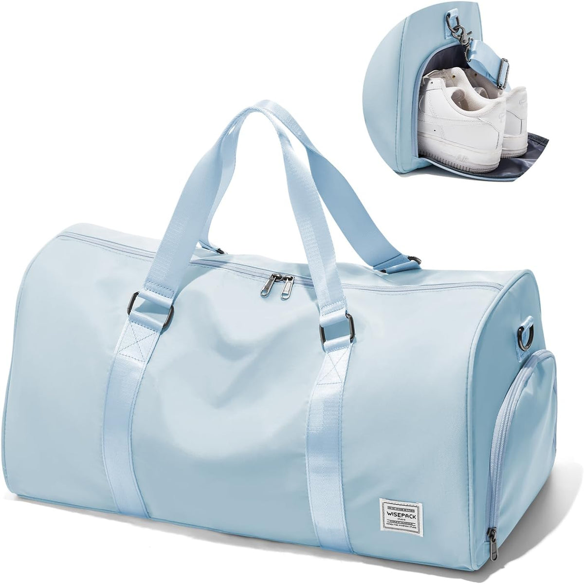 Gym Bag Womens Mens with Shoes Compartment and Wet Pocket Travel Duffel Bags for Women for Plane Sport Gym Tote Bag with Toiletry Bags Waterproof Weekend Overnight Carry on Bag Hospital Holdalls - Colors C