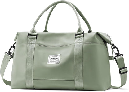 Gym Bag Womens Mens with Shoes Compartment and Wet Pocket Travel Duffel Bags for Women for Plane Sport Gym Tote Bag with Toiletry Bags Waterproof Weekend Overnight Carry on Bag Hospital Holdalls - Colors C