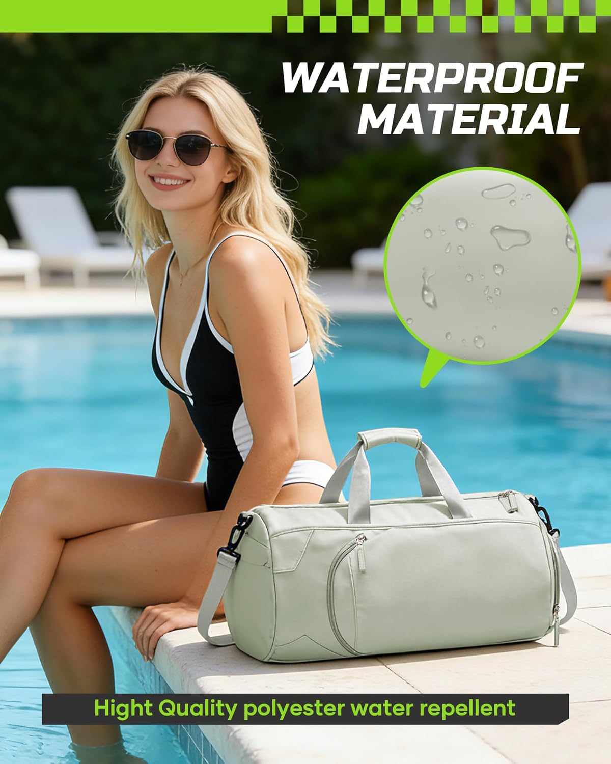 Gym Bag Womens Mens with Shoes Compartment and Wet Pocket Travel Duffel Bags for Women for Plane Sport Gym Tote Bag with Toiletry Bags Waterproof Weekend Overnight Carry on Bag Hospital Holdalls - Colors C