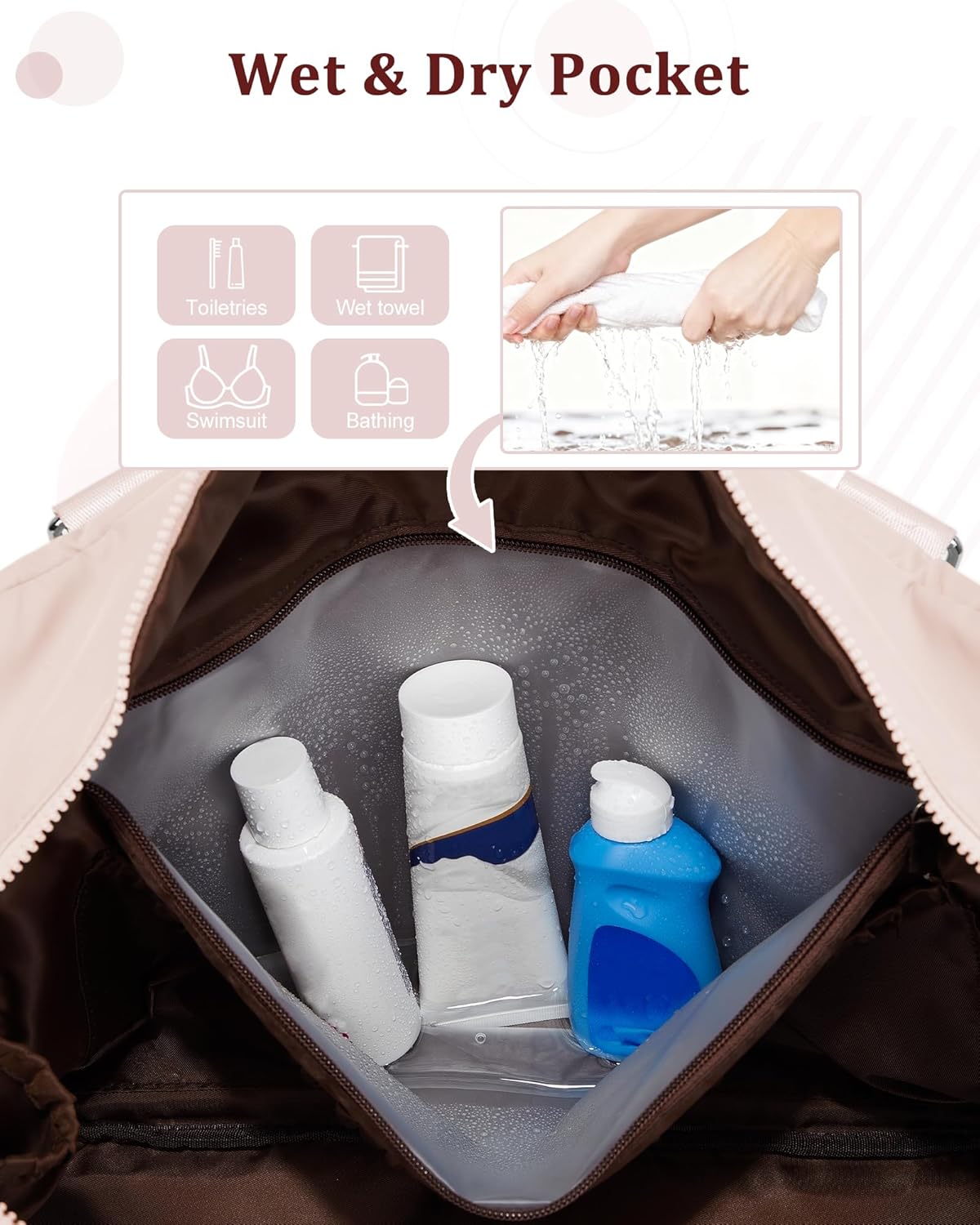 Gym Bag Womens Mens with Shoes Compartment and Wet Pocket Travel Duffel Bags for Women for Plane Sport Gym Tote Bag with Toiletry Bags Waterproof Weekend Overnight Carry on Bag Hospital Holdalls - Colors C
