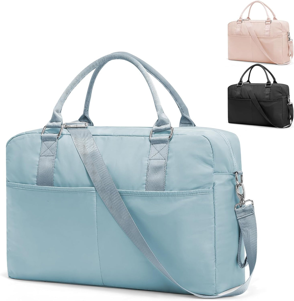 Gym Bag Womens Mens with Shoes Compartment and Wet Pocket Travel Duffel Bags for Women for Plane Sport Gym Tote Bag with Toiletry Bags Waterproof Weekend Overnight Carry on Bag Hospital Holdalls - Colors C