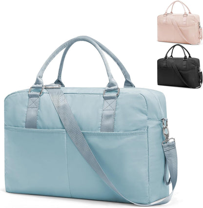 Gym Bag Womens Mens with Shoes Compartment and Wet Pocket Travel Duffel Bags for Women for Plane Sport Gym Tote Bag with Toiletry Bags Waterproof Weekend Overnight Carry on Bag Hospital Holdalls - Colors C