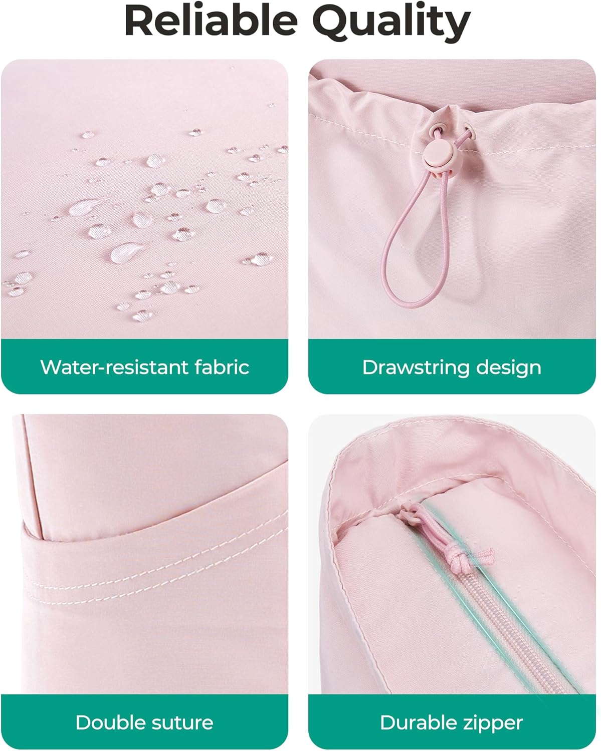 Foldable Tote Bag with Drawstring Bag, Tote Bag Shoulder Bag Top Handle Handbag for Travel, Work, Beach, Gym