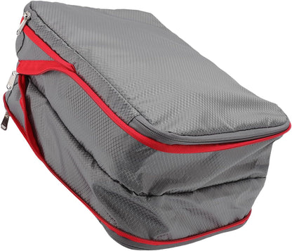 banapoy Compression Packing Cube, 9L Lightweight Compression Travel Cube, Luggage Bag with Wet Dry Separate 210D Nylon Material for Suitcase Luggage Travel Vacation Business (Grey)