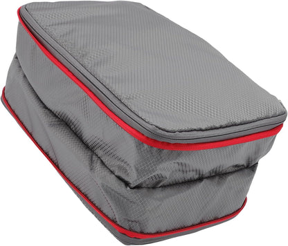 banapoy Compression Packing Cube, 9L Lightweight Compression Travel Cube, Luggage Bag with Wet Dry Separate 210D Nylon Material for Suitcase Luggage Travel Vacation Business (Grey)
