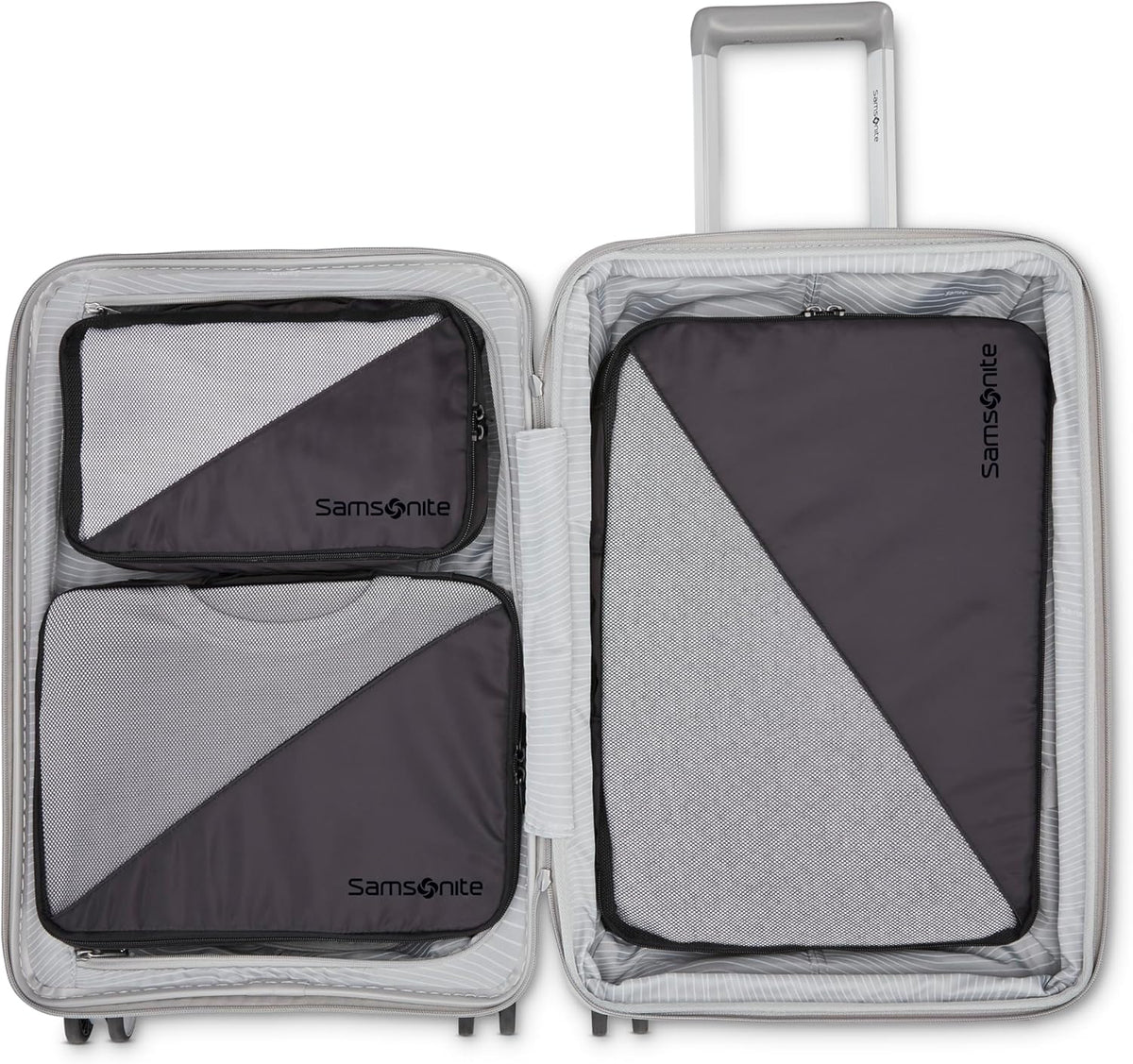 3-Piece Compression Packing Cube Set, Black