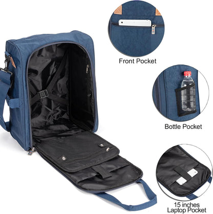 17X13X8 Inches JetBlus Airlines Personal Item Under Seat Duffel Bag Suitable for Major Airlines Including Spirit, Jetblue, Frontier, and American - Duffel Bag Design (Pink)