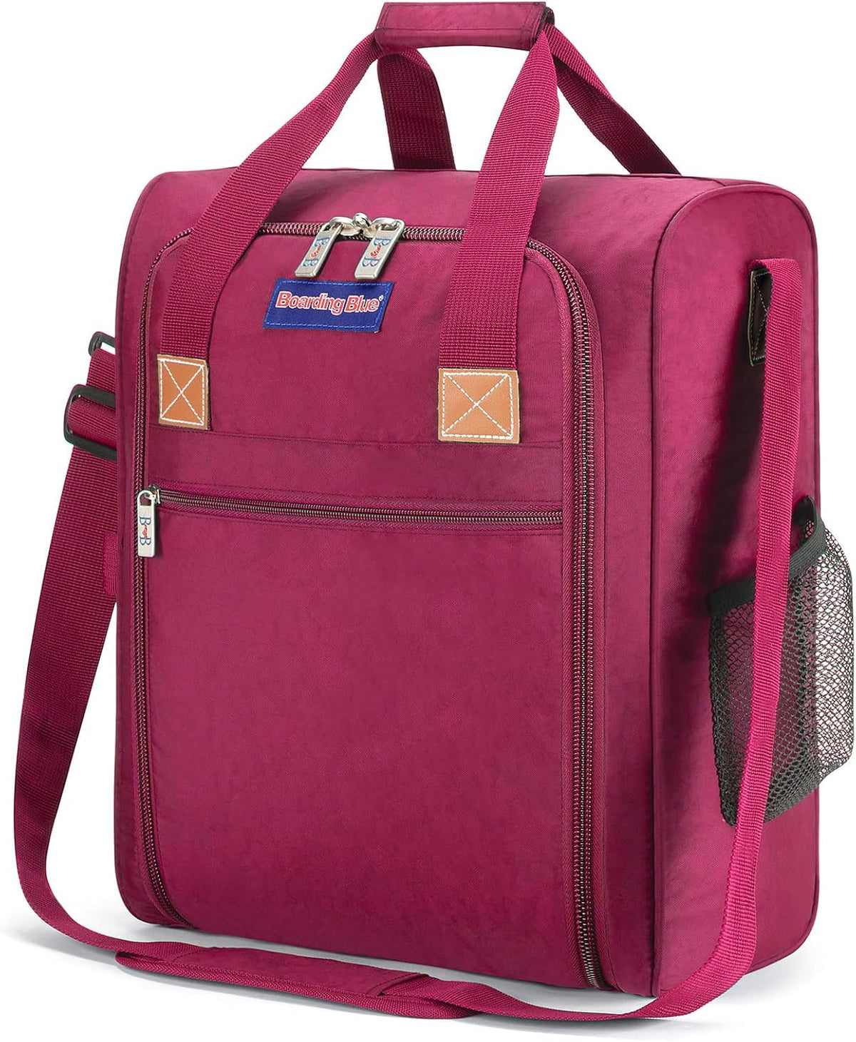 17X13X8 Inches JetBlus Airlines Personal Item Under Seat Duffel Bag Suitable for Major Airlines Including Spirit, Jetblue, Frontier, and American - Duffel Bag Design (Pink)