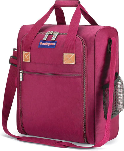 17X13X8 Inches JetBlus Airlines Personal Item Under Seat Duffel Bag Suitable for Major Airlines Including Spirit, Jetblue, Frontier, and American - Duffel Bag Design (Pink)