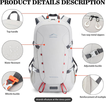 Hiking Backpack,Large 35L Travel Backpacks for Men Women,Water Resistant Ultra Lightweight Foldable Packable Camping Daypack for Outdoor Sports