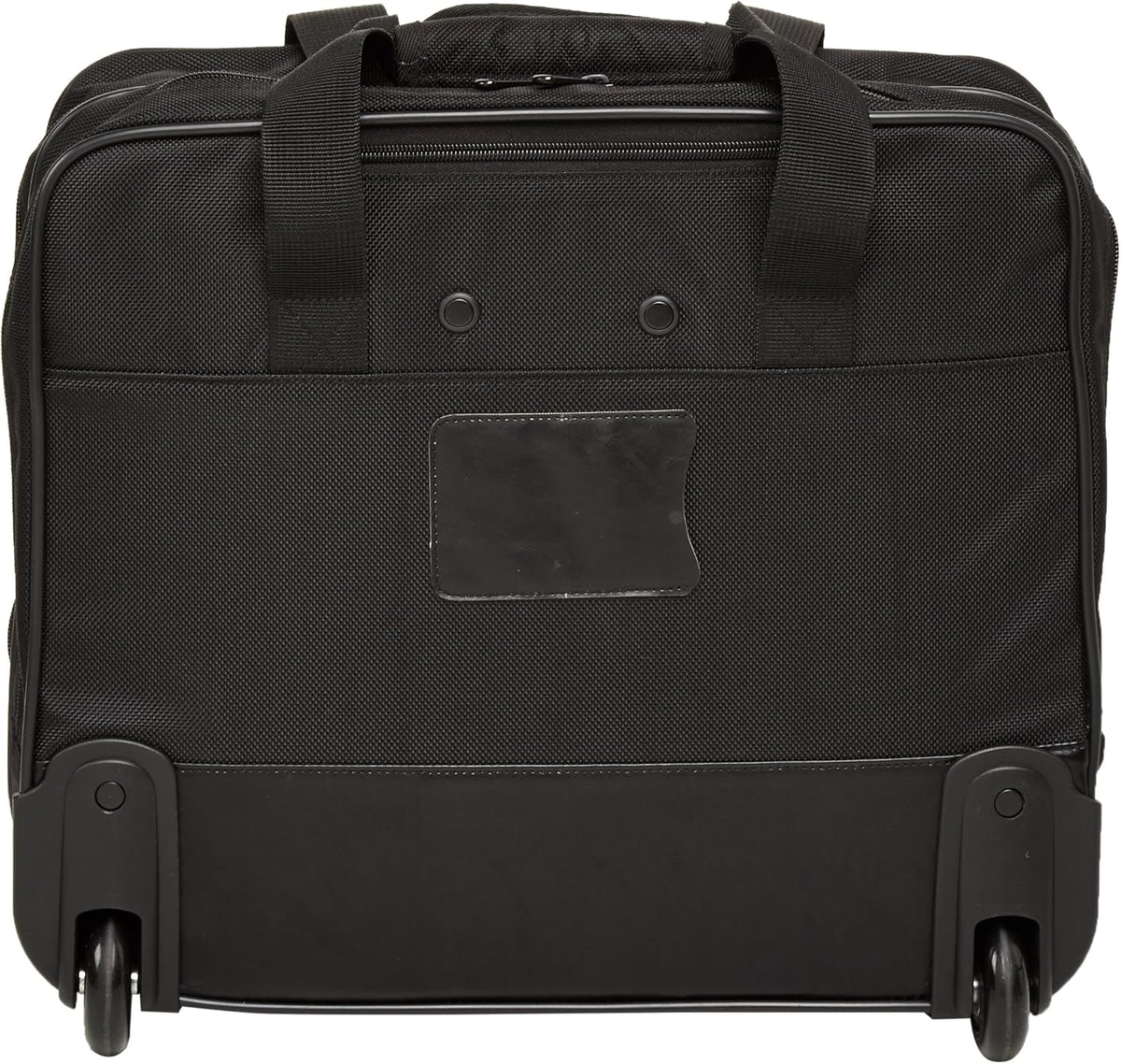 15.6" Rolling Laptop Bag for Travel and Business, Briefcase with Wheels, Adjustable Locking Handle, Black