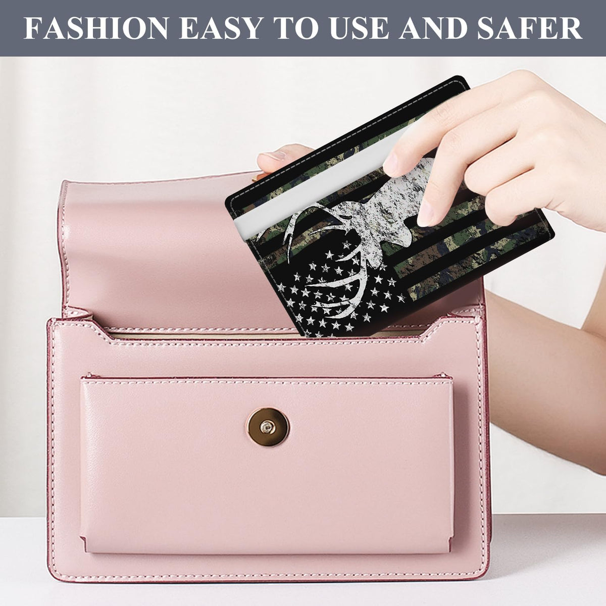 Passport Holder for Travel Essentials, RFID Premium Leather Passport Wallet Cover Case for Travel Must Haves Accessories, Passport Book Holders for Women Men Cute Mountain