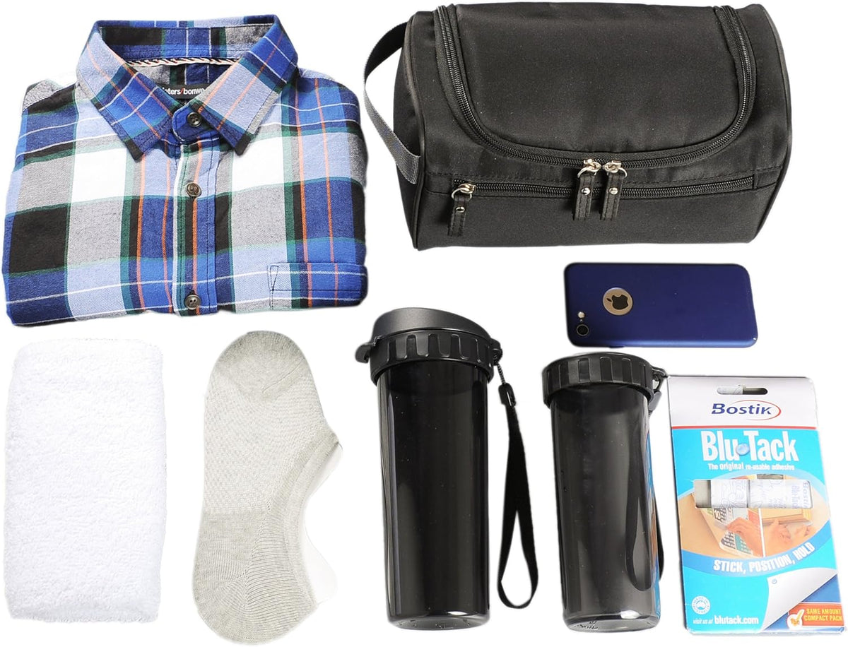 Mens Toiletry Bag Wash Travel Small Shaving Dop Kit Shower Bathroom Ditty Hygiene Bag Camo Mosaic